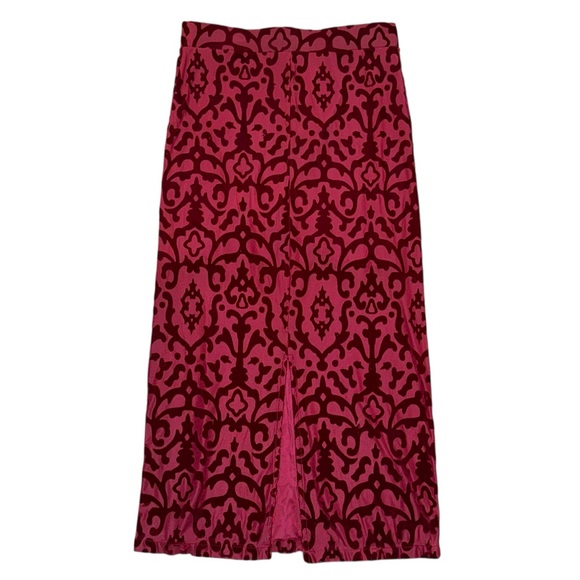 Free People Dolce Burnout velvet pencil skirt S - Picture 3 of 7